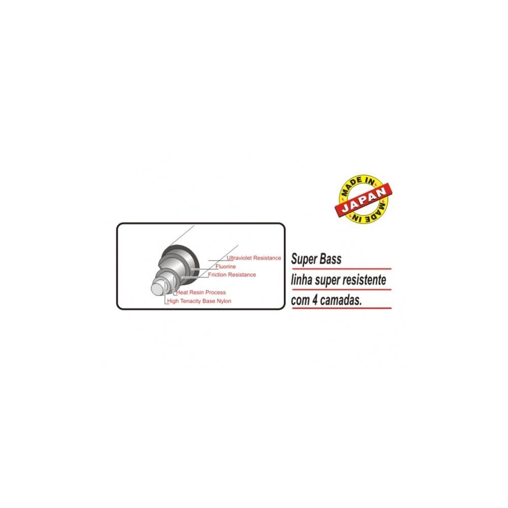 LINHA MARINE SPORTS SUPER BASS 0.52mm COM 250METROS     40 LBS
