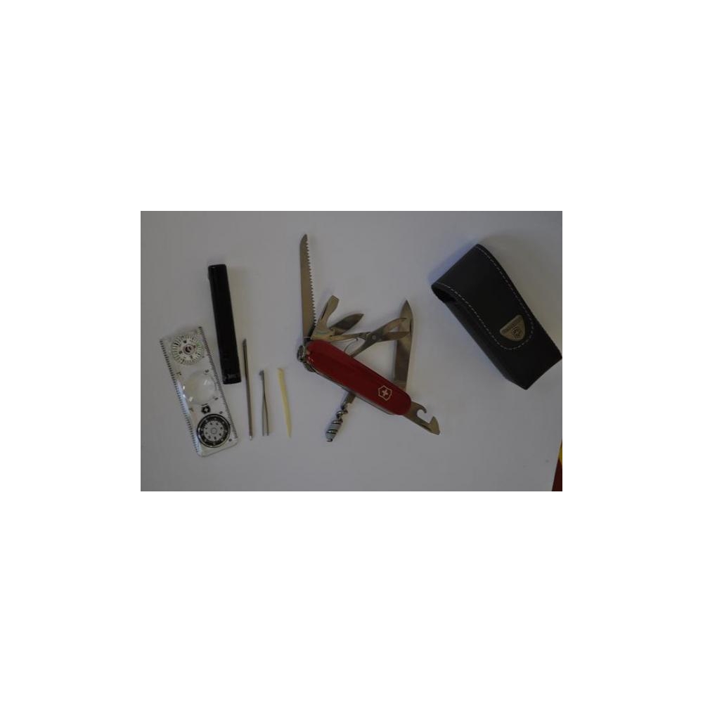 CANIVETE KIT VICTORINOX 26 FUNÇÕES SWISSCHAMP COM  BAINHA E ACESSORIOS