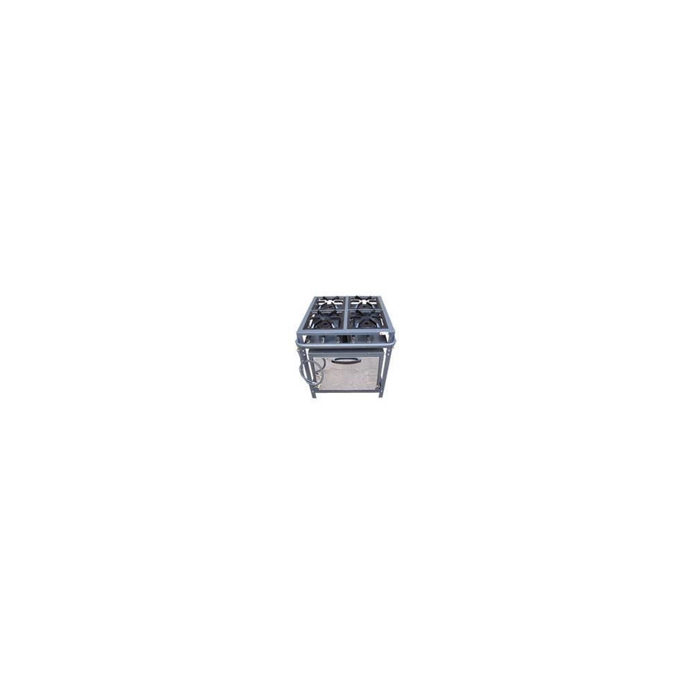 FOGÃO INDUSTRIAL 4 BOCAS OMEGA COM FORNO (ALTA PRESSÃO)
