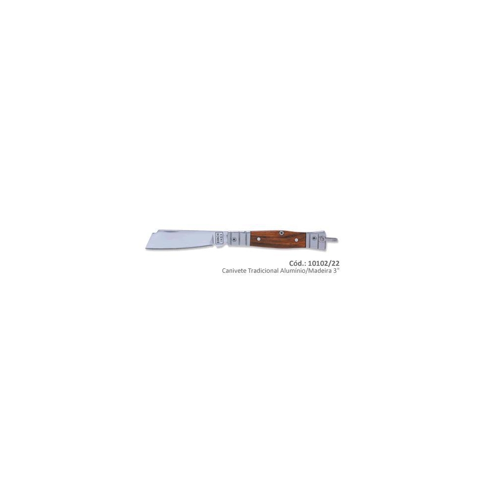 CANIVETE BIANCHI TRADICIONAL ALUMINIO/MADEIRA 3´´