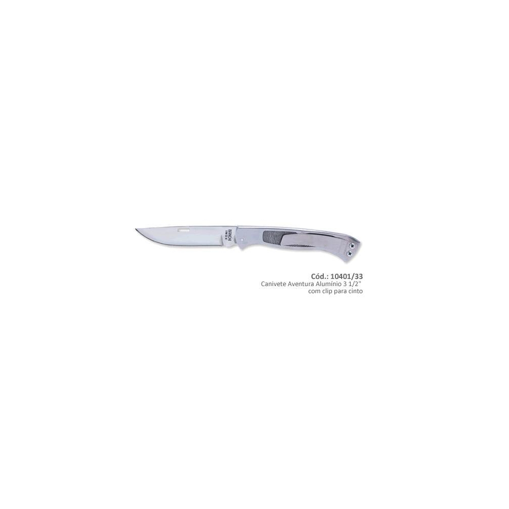 CANIVETE BIANCHI AVENTURA ALUMINIO COM CLIP 3 1/2´´
