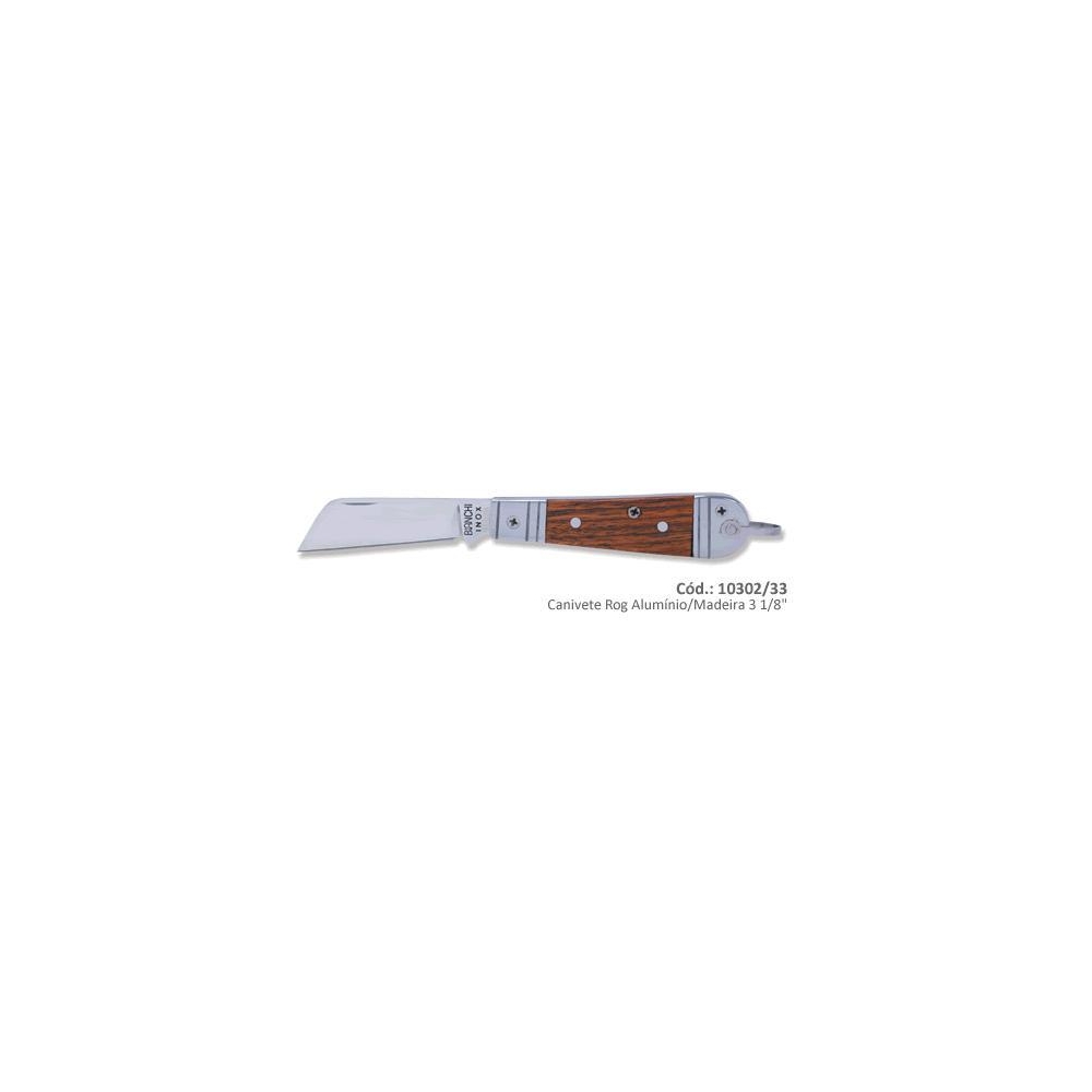 CANIVETE BIANCHI ROG. ALUMINIO/MADEIRA 3 1/8´´
