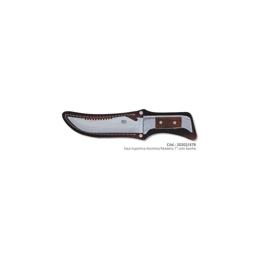 FACA BIANCHI ESPORTIVA ALUMINIO/MADEIRA 7´´