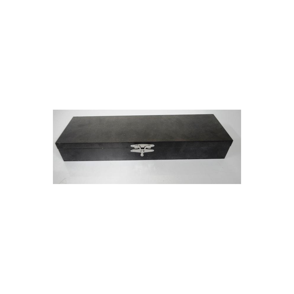 CONJUNTO CHURRASCO ZEBU FACA/CHAIRA CAIXA MADEIRA