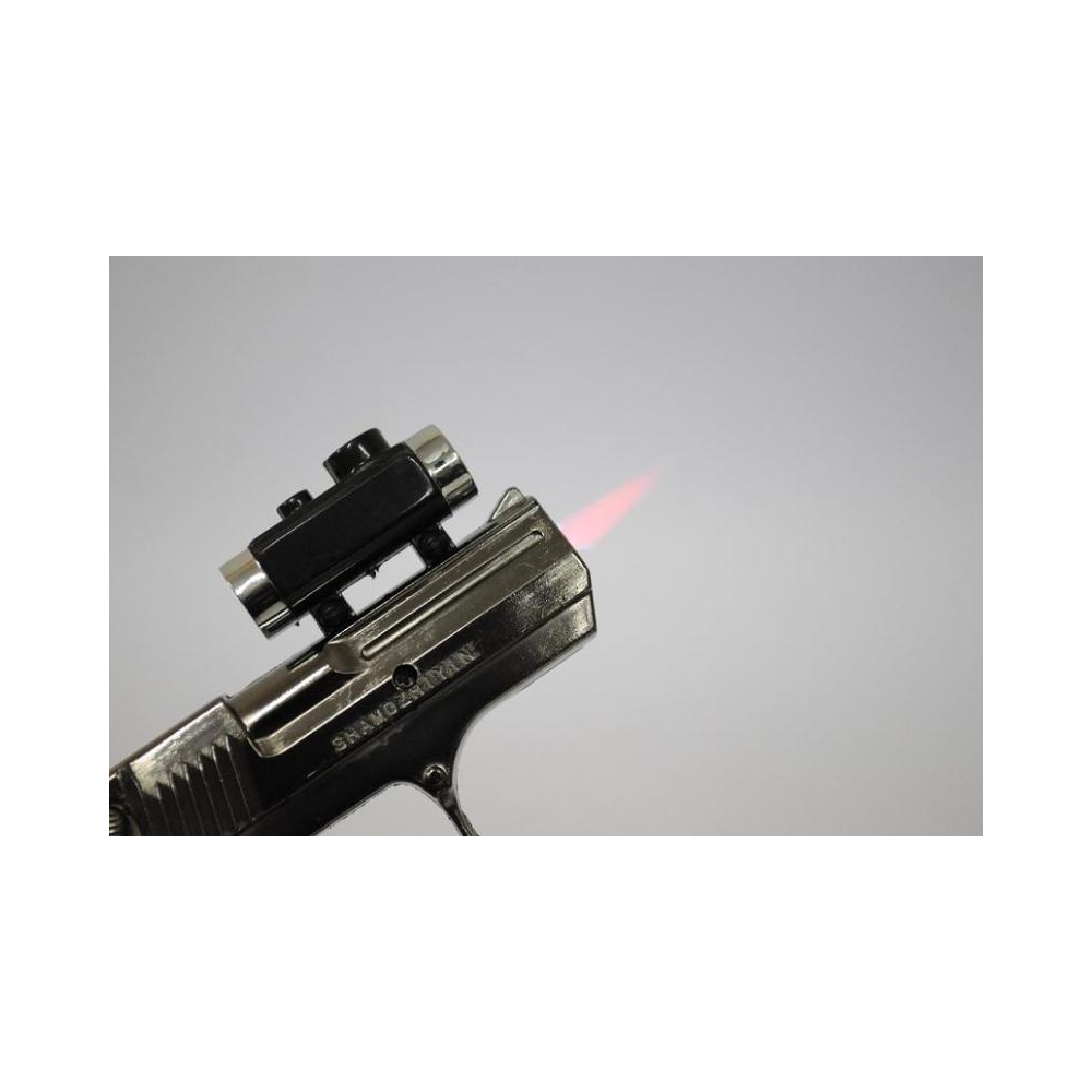 ISQUEIRO AUTOMATICO PISTOLA LANTERNA/LASER