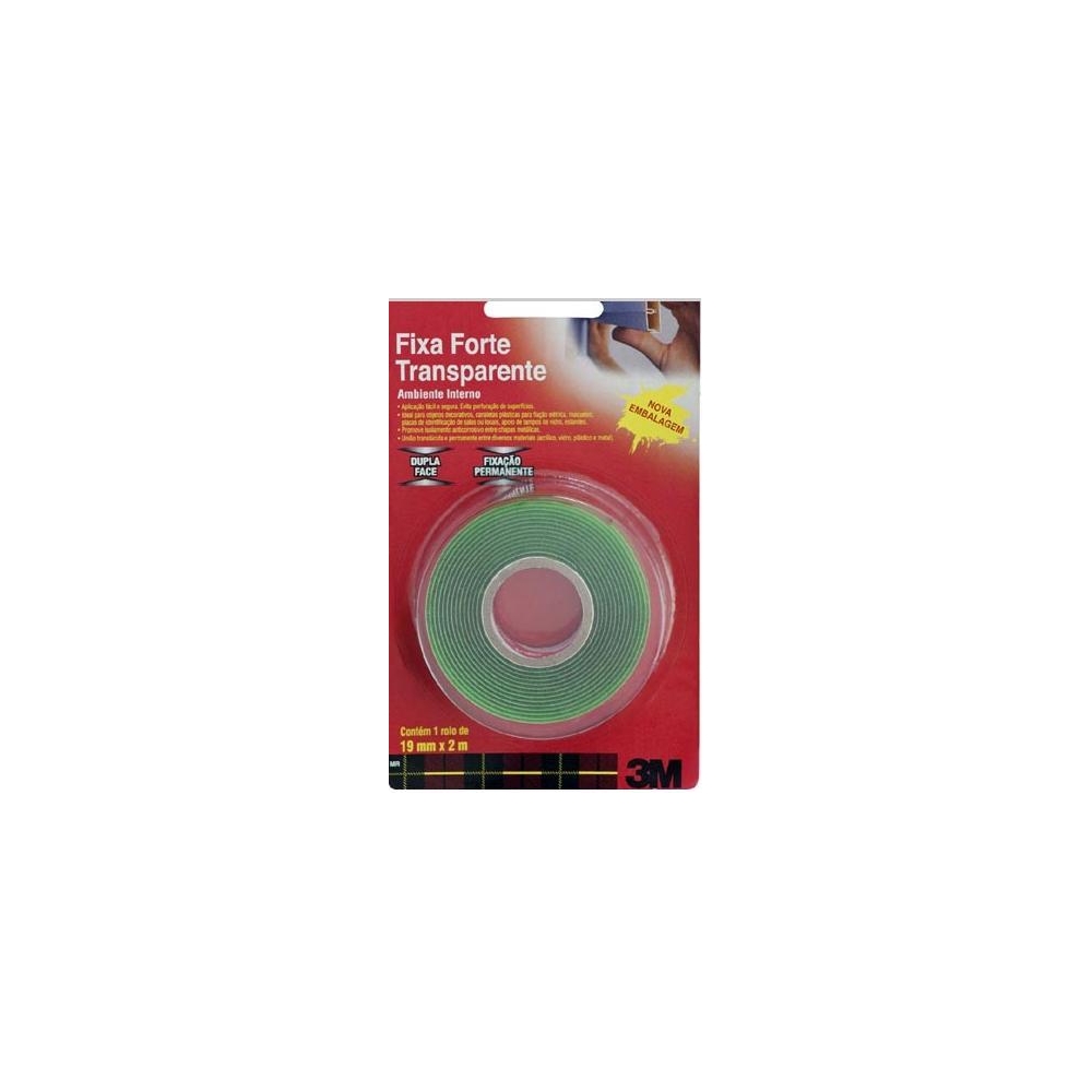 FITA DUPLA FACE 3M  FORTE 19X2MT